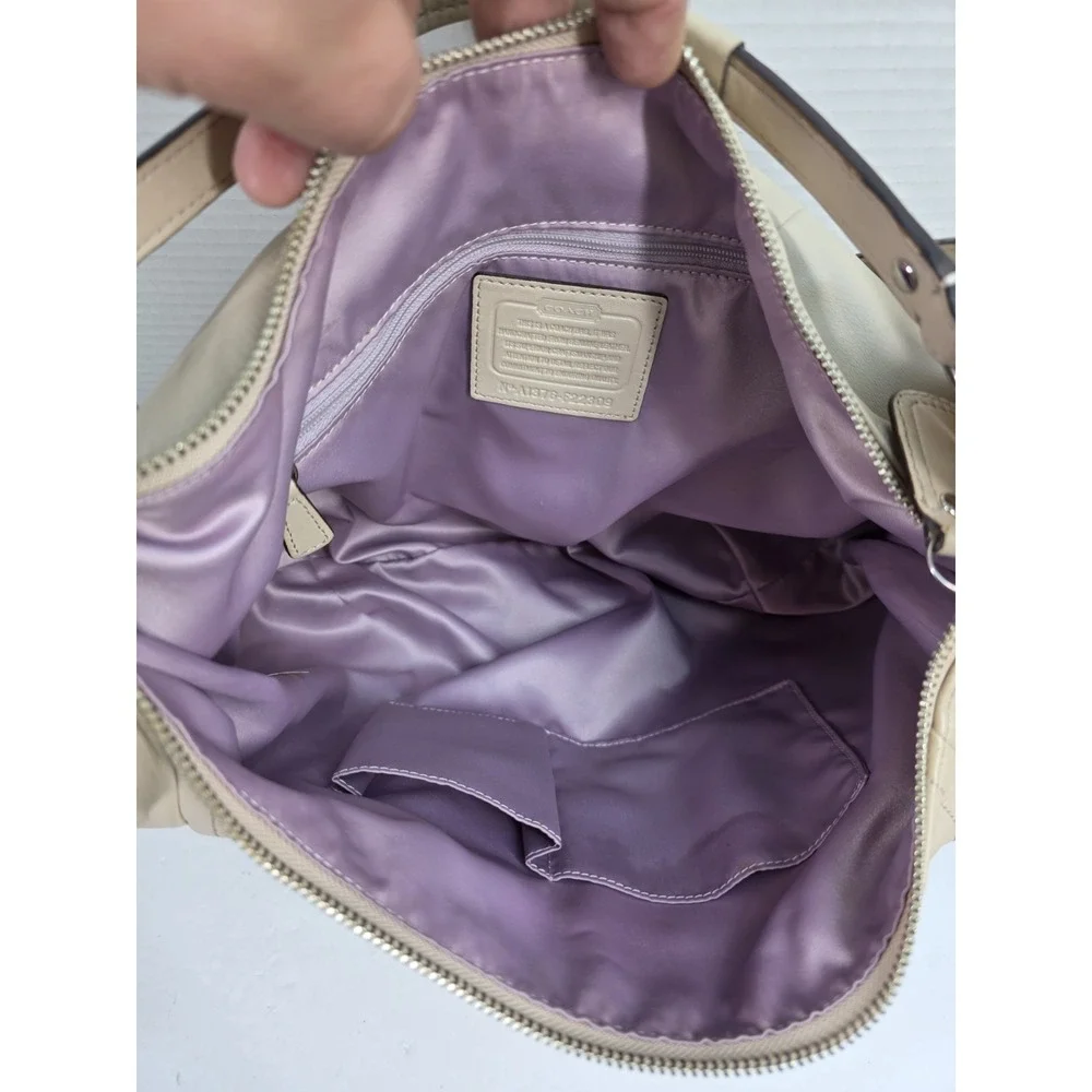 Coach Kristin Large Hobo Shoulder‎ Bag In Champagne A1376-F22309
